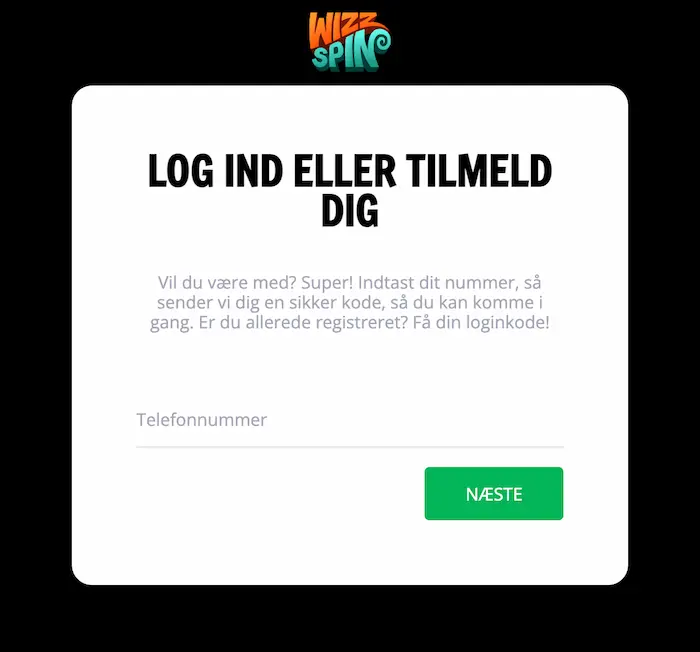 WizzSpin Casino login